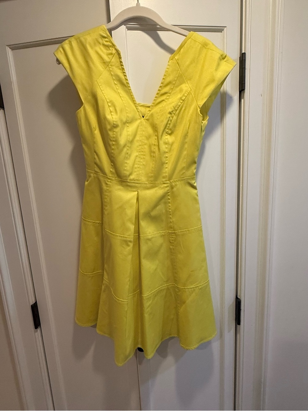 Nanette Lepore Yellow Fit-and-Flare Mini Dress